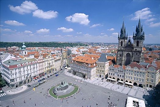 老城广场,旧城广场,布拉格,捷克共和国