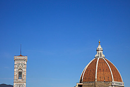 高,局部,圆顶,佛罗伦萨,托斯卡纳,意大利