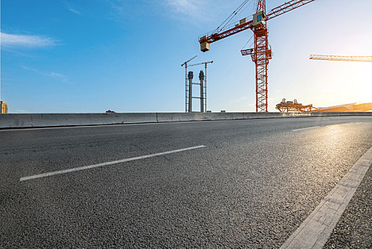 城市道路和建筑工地