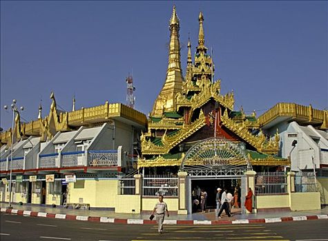 塔,仰光,缅甸