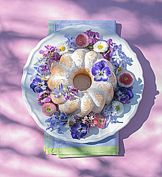 蛋糕,花环,花