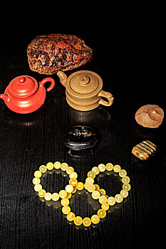 古董,古代,收藏,雕刻,古玩,茶壶,紫砂壶,木碗,静物,玉雕,玉,玉珠,手镯,手串