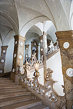 楼梯,城堡,米拉贝尔,宫殿,萨尔茨堡,德国