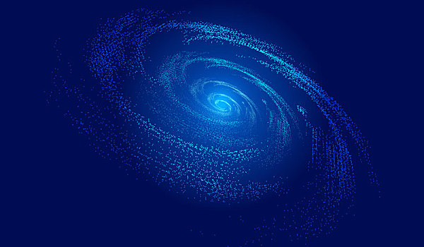 宇宙漩涡,粒子构建网络技术大数据背景