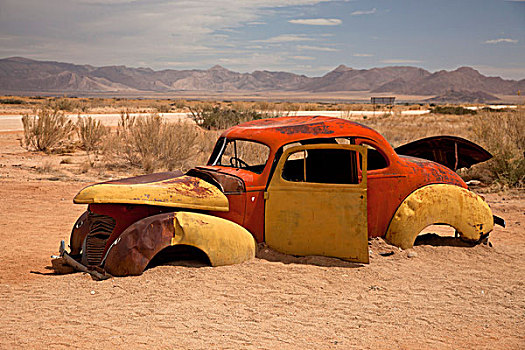 汽车,残骸,荒芜,纳米比亚,非洲