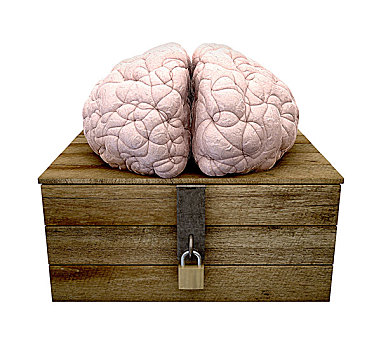 思考,户外,盒子,大脑
