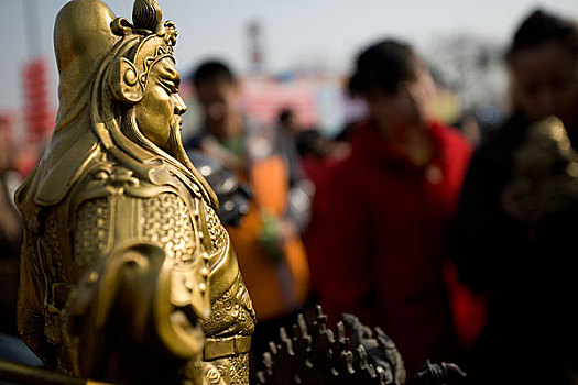 北京春节庙会景观