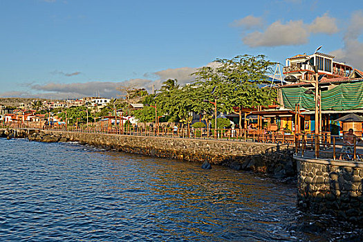 风景,船,港口,波多黎各,岛屿,加拉帕戈斯,厄瓜多尔,南美