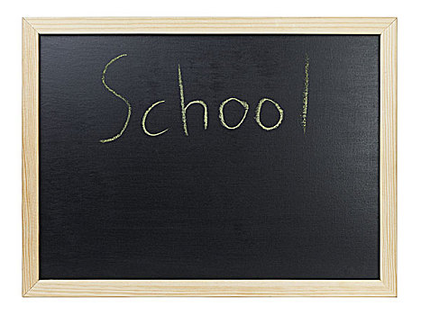 学校,文字,黑板,隔绝,白色背景
