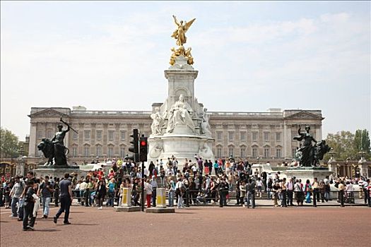 皇家卫兵,正面,白金汉宫,伦敦,英格兰,英国,欧洲