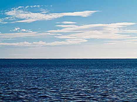 云,蓝天,上方,蓝色海洋,马略卡岛,巴利阿里群岛,西班牙