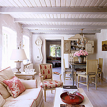 客厅,19世纪,德国,房子,装饰,斯堪的纳维亚,风格