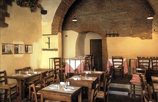 佛罗伦萨,餐馆,桌子,拱廊,喜爱
