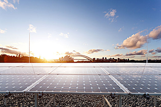 太阳能电池板,悉尼歌剧院,桥