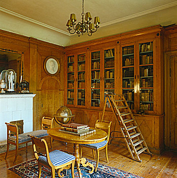 图书馆,椅子,一个,重要,室内,瑞典
