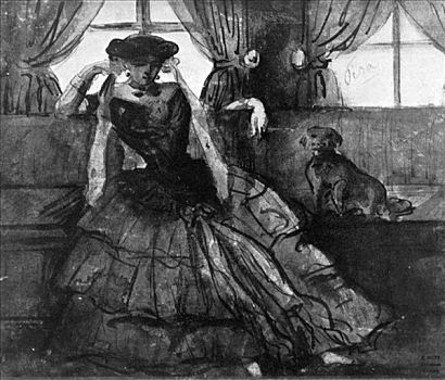 女士,19世纪,艺术家