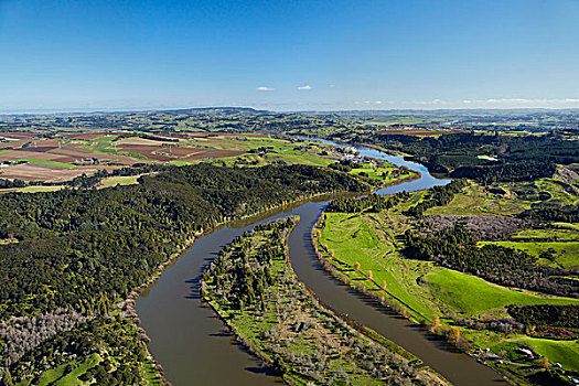 河,靠近,南,奥克兰,北岛,新西兰