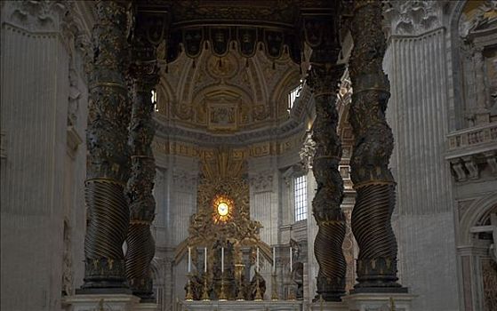 主祭台,大教堂,罗马,梵蒂冈城,欧洲