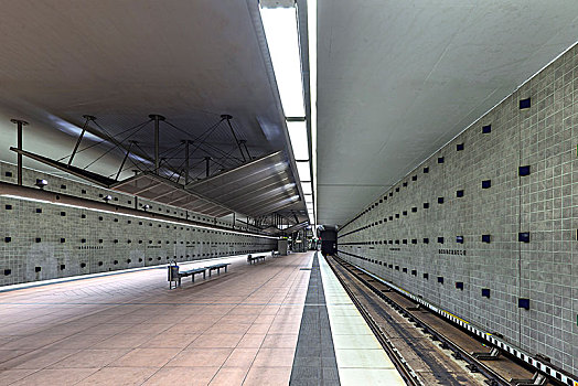 地铁站,中间,弗兰克尼亚,巴伐利亚,德国,欧洲