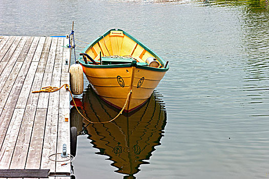 木质,水岸,胸罩,湖,布雷顿角,新斯科舍省,加拿大