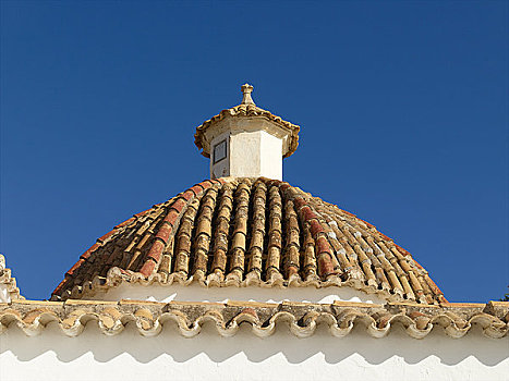 伊比沙岛,城镇,寺院,圆顶