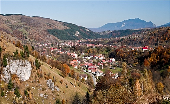 乡村,风景,罗马尼亚