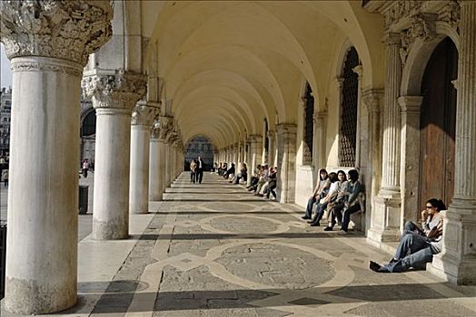 公爵宫,圣马可广场,威尼斯,意大利,欧洲
