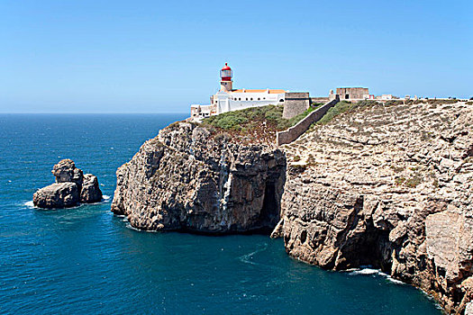 灯塔,大西洋海岸,葡萄牙,欧洲