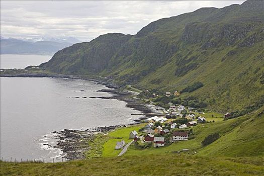 小,乡村,营地,岛屿,挪威,斯堪的纳维亚,欧洲