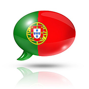 葡萄牙,旗帜,对话气泡框