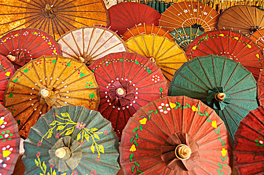 纸,伞,缅甸,东南亚