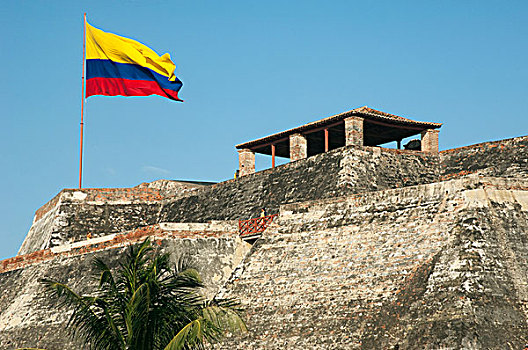 圣费利佩,堡垒,西班牙,建造,老城,卡塔赫纳,省,哥伦比亚,文化遗产,场所