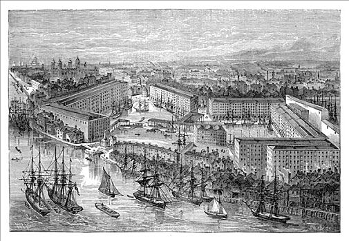 港口,伦敦,迟,19世纪