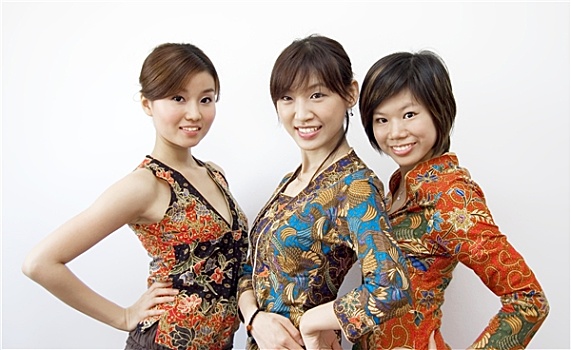 三个,亚洲人,女孩