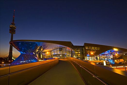 宝马,世界,展示,中心,慕尼黑,巴伐利亚,德国