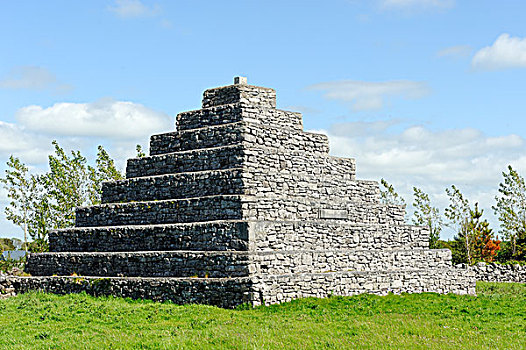 石头,陵墓,梅奥县,爱尔兰,欧洲