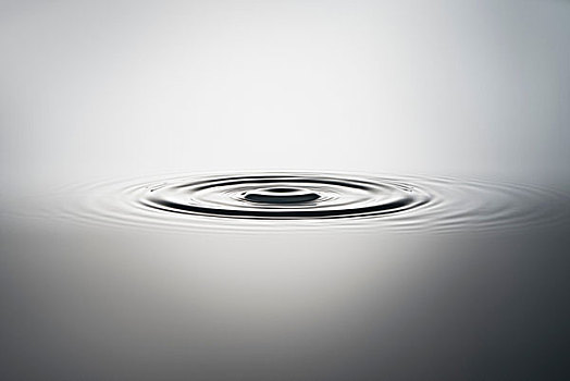 圆,波纹,水上,表面