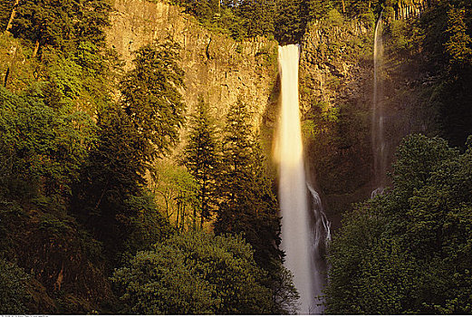 马尔特诺马瀑布,哥伦比亚峡谷,俄勒冈,美国