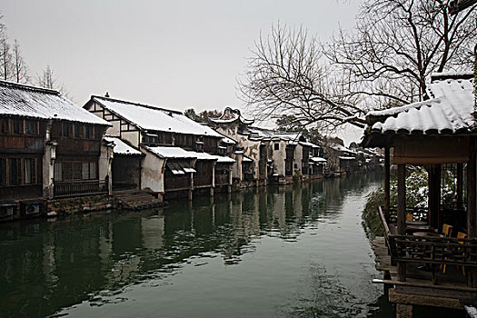 乌镇雪景