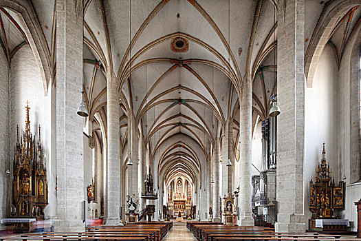 室内,大教堂,艾希斯泰特,上巴伐利亚,巴伐利亚,德国,欧洲
