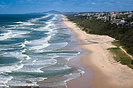 阳光,海滩,昆士兰,澳大利亚