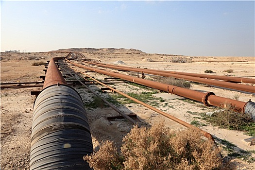 石油,天然气,管道,荒芜,巴林,中东