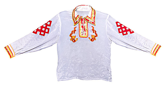 藏族民族白色内衣衬衫服饰