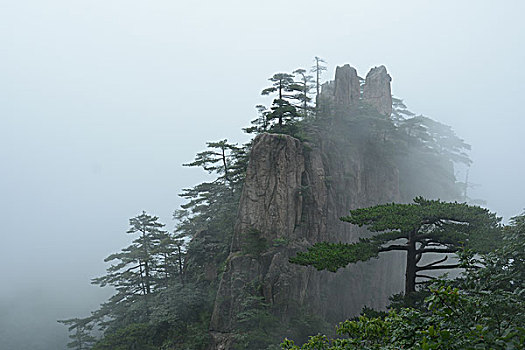 烟雨黄山