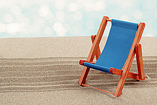 度假,背景,沙滩椅