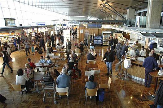 乘客,赫尔辛基,机场,芬兰,欧洲