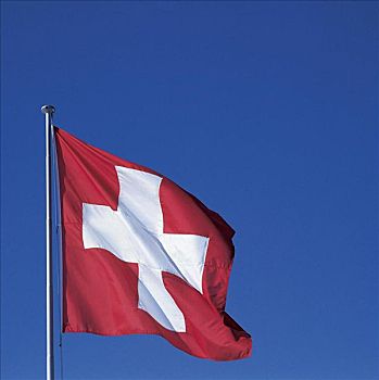 瑞士国旗,旗帜,瑞士,欧洲