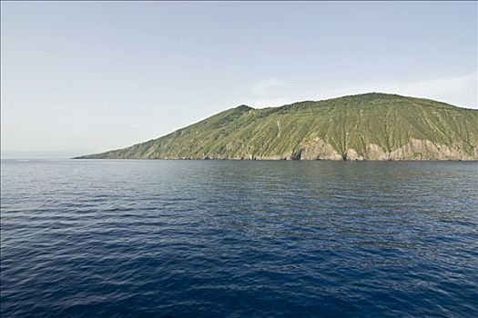 火山,岛屿,围绕,海洋,埃奥利群岛,西西里,意大利