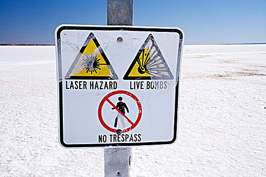 警告标识,湖,禁止,区域,公路,靠近,内陆地区,南澳大利亚州,澳大利亚