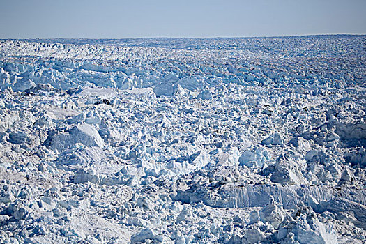 格陵兰,伊路利萨特,冰层,上面,冰盖